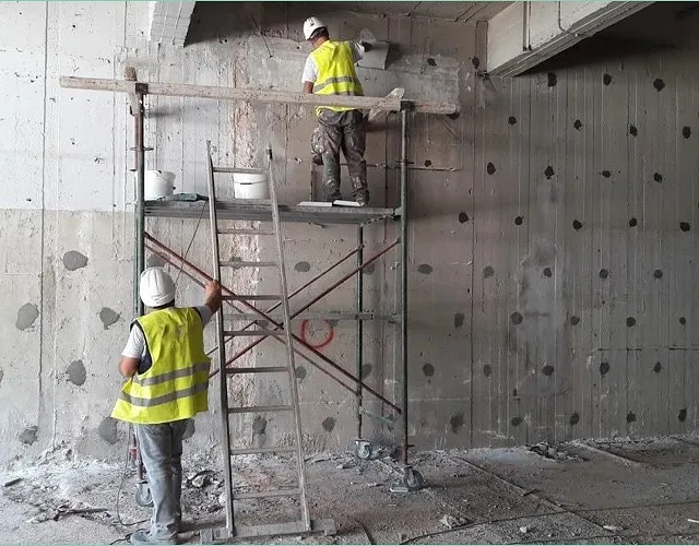 Margel mønster på betong